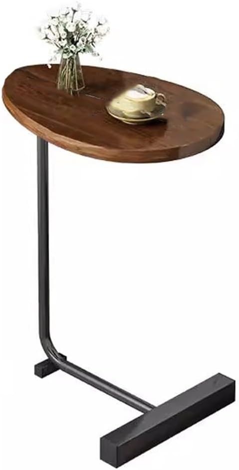 C-Shaped Side Table, Metal Frame Side Table, Modern C-shaped Side Table