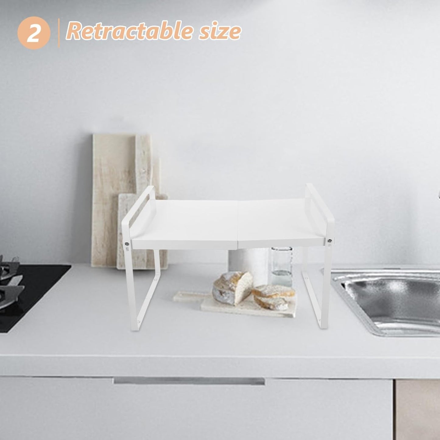 "Homoyoyo Expandable Spice Rack & Cabinet Organizer"