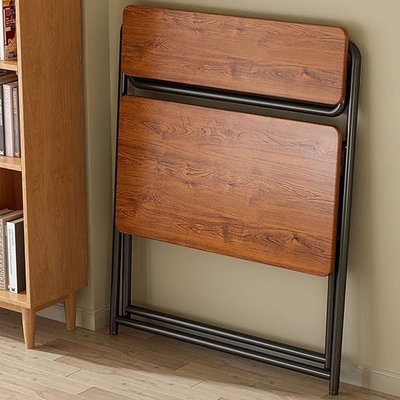Garcan Folding Desk – Modern, No Assembly, with Storage (33"x22"x39")