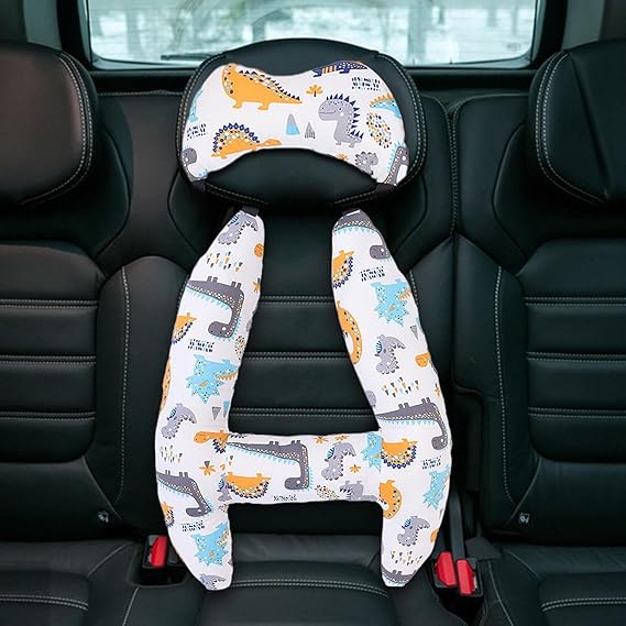 2PCS h Shaped Travel Pillow for car - Travel Neck Rest car seat Pillow for Children Sleeping - Baby Toddler car Sleeping Pillow - Children Sleep headrest Pillow - Soft