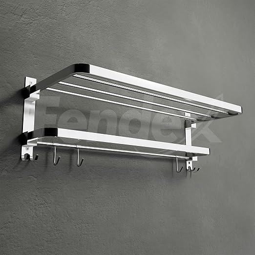 "FENDEX 24'' SS304 Dual Folding Towel Rack