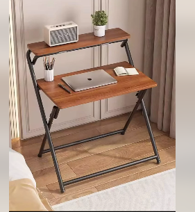 Garcan Folding Desk – Modern, No Assembly, with Storage (33"x22"x39")