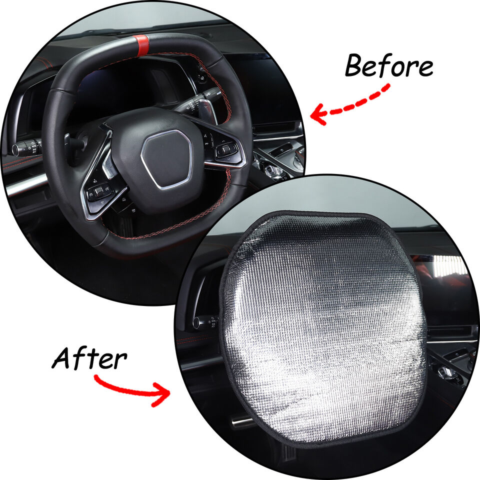 CAR STEERING WHEEL SUNSHADE