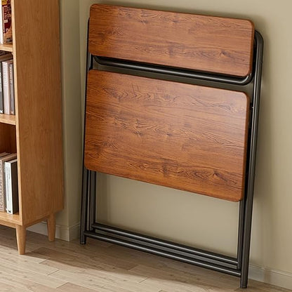 Garcan Folding Desk – Modern, No Assembly, with Storage (33"x22"x39")